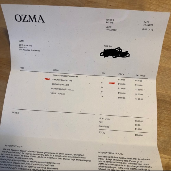 OZMA Simone Romper XXS - Picture 5 of 5